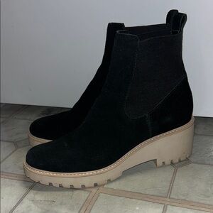 Dolce Vita Black Suede Ankle Boots